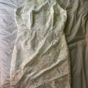 Elegant White Lace Dress